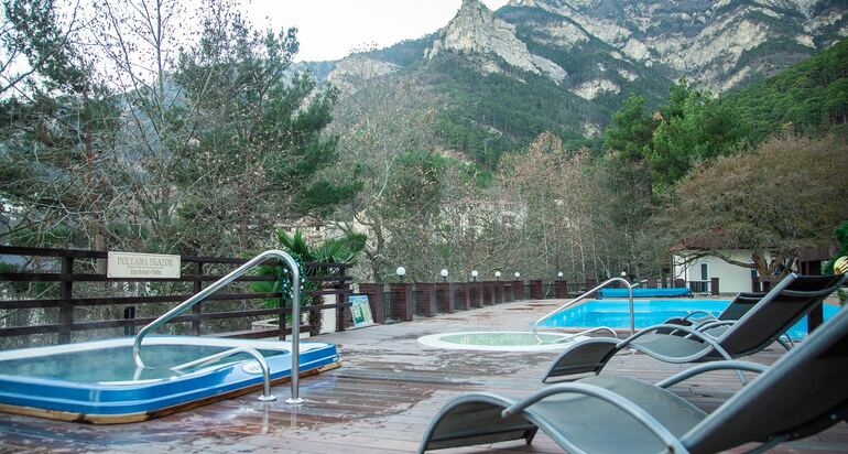 Новая акватермальная зона в нашем горном эко-отеле! Настоящие итальянцы 